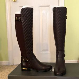 Vince Camuto Panyma Riding Boot Dark Brown 8M NWT